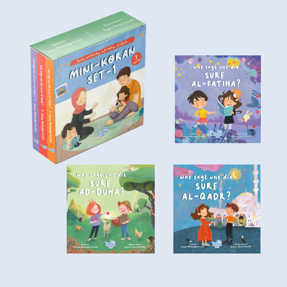  Almanca Mini Meal Seti 1 (3 Kitap) (Mını Koran Set-1) - Puset Kitap
