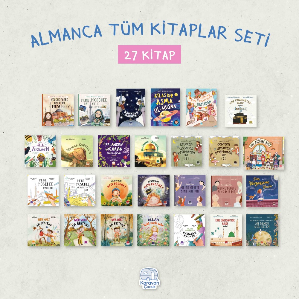 Almanca Tüm Kitaplar Seti, (27 Kitap) - Karavan Kids Publishing 