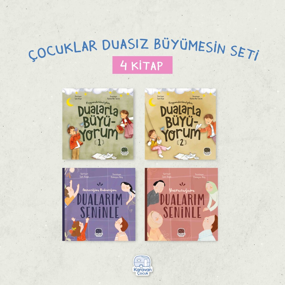 Çocuklar Duasız Büyümesin (4 kitap) - Karavan Çocuk