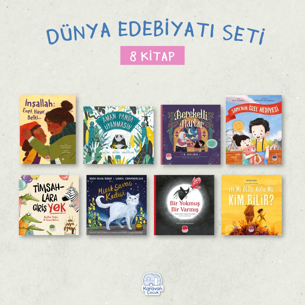 Dünya Çocuk Edebiyatı Seti (8 Kitap) - Karavan Çocuk