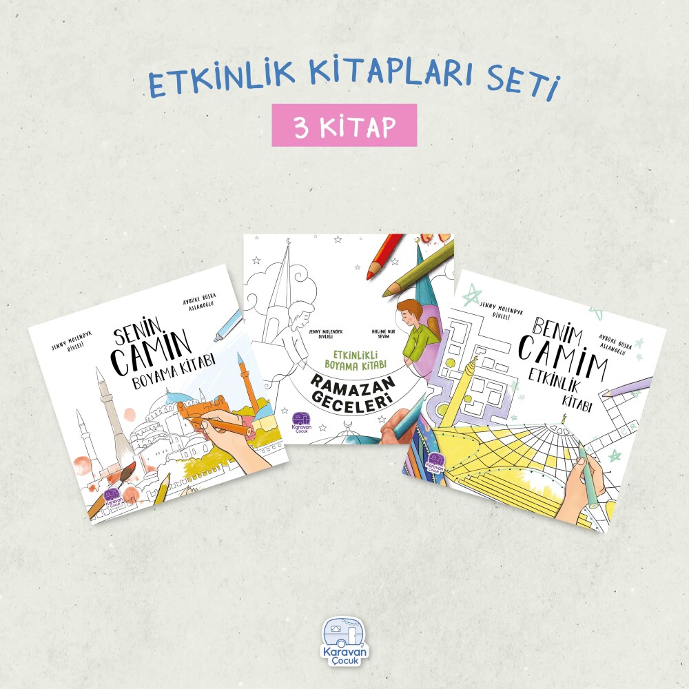 Eğlenceli Etkinlik Seti (3 Kitap) - Karavan Çocuk