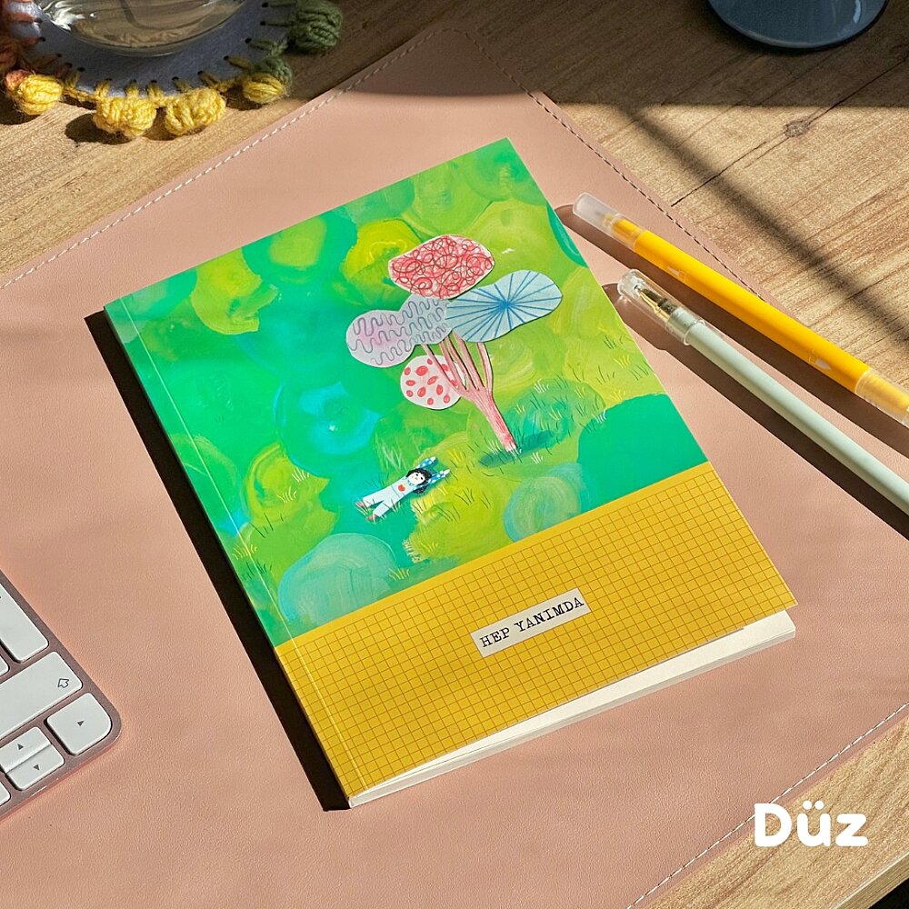 Hep Yanımda, Çizgili, Çizgisiz, Noktalı 3’lü Defter Seti, Her Biri 32 Yaprak, Lüks Ciltli 110 gr. Ivory Kağıt - 3