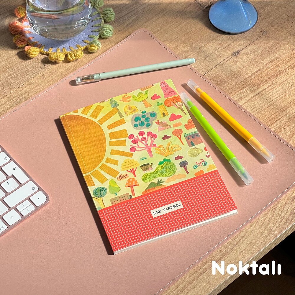Hep Yanımda, Çizgili, Çizgisiz, Noktalı 3’lü Defter Seti, Her Biri 32 Yaprak, Lüks Ciltli 110 gr. Ivory Kağıt - 7