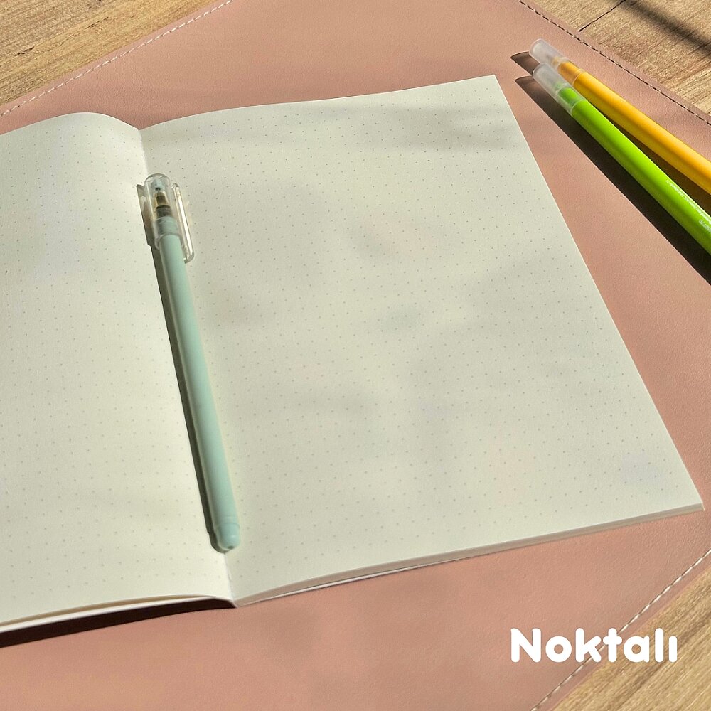 Hep Yanımda, Çizgili, Çizgisiz, Noktalı 3’lü Defter Seti, Her Biri 32 Yaprak, Lüks Ciltli 110 gr. Ivory Kağıt - 8