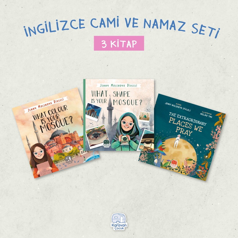 İngilizce Cami ve Namaz Seti (3 Kitap), Jenny Molendyk Divleli - Karavan Kids Publishing 