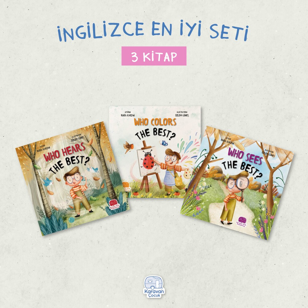İngilizce En İyi Seti (3 Kitap) Rabia Karzan - Karavan Kids Publishing 