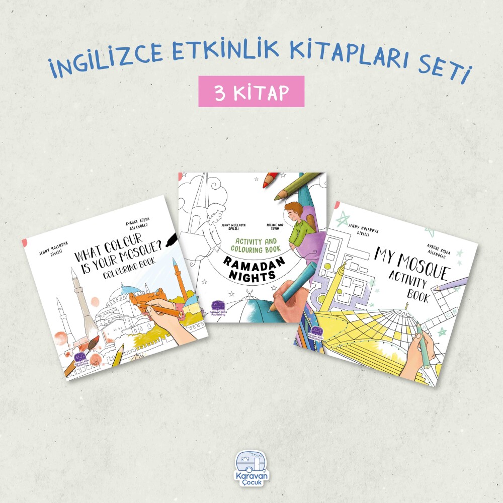 İngilizce Etkinlik Kitapları Seti (3 Kitap) - Karavan Kids Publishing 