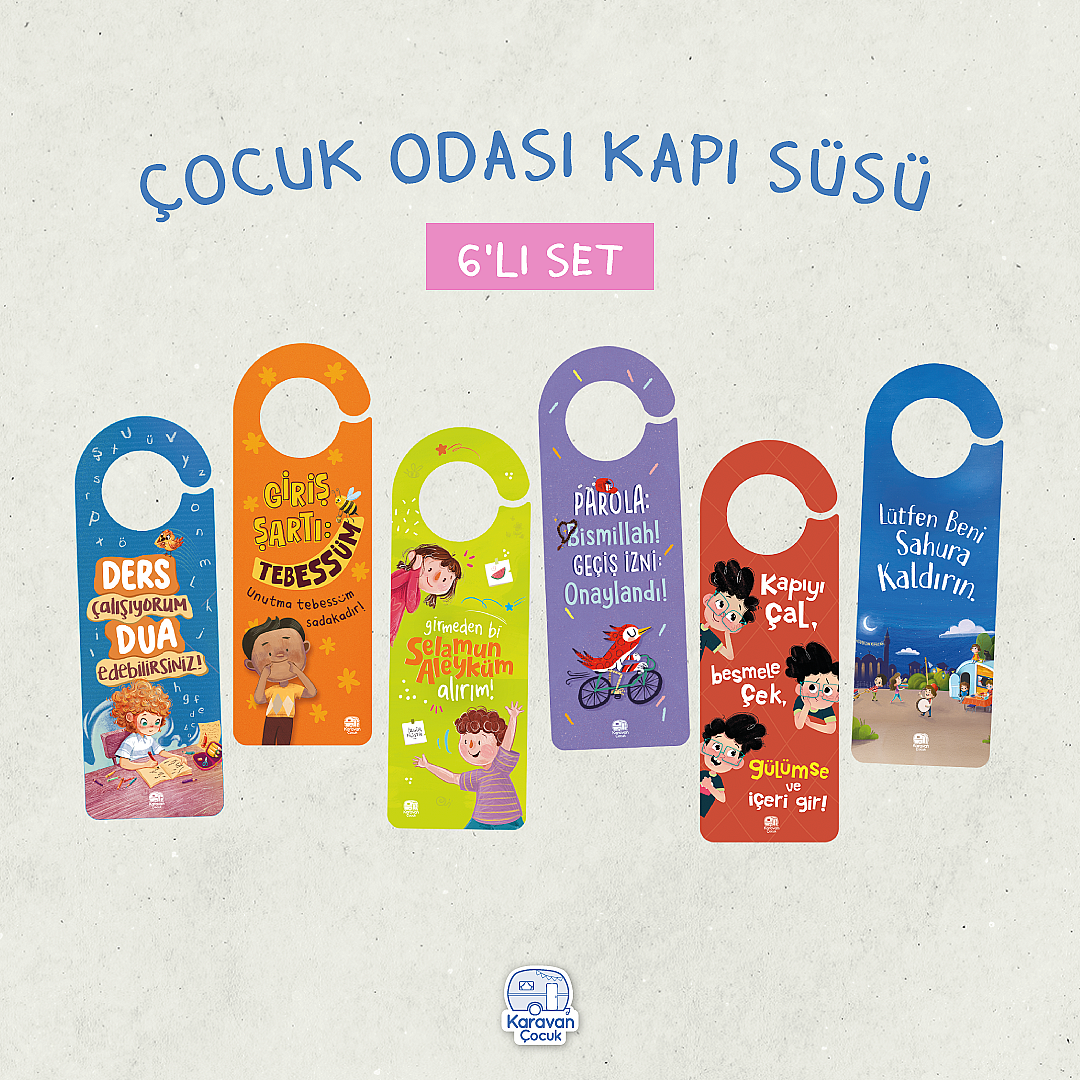 Çocuk Odası Kapı Süsü 6'lı Set - 1