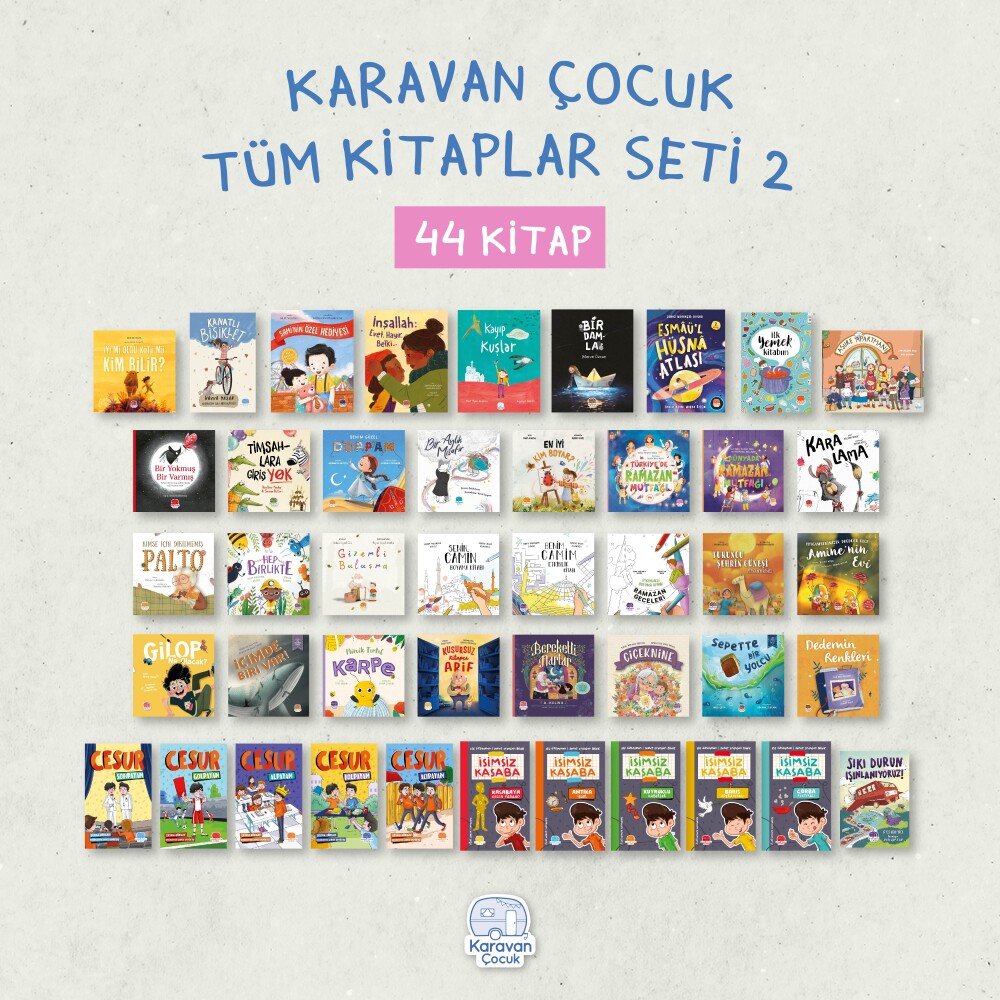 Karavan Çocuk Tüm Kitaplar Seti 2 (44 Kitap) - Karavan Çocuk