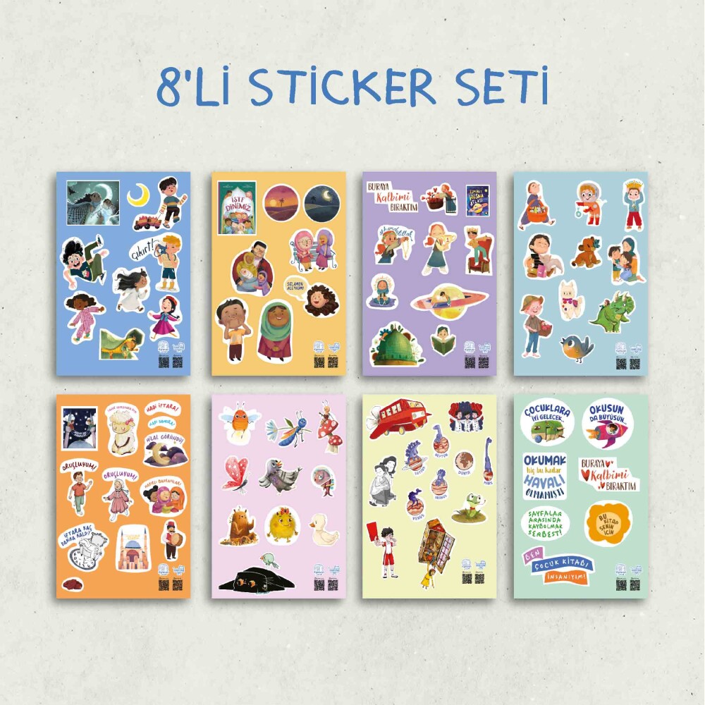 Sticker Seti (8 Adet) - Karavan Çocuk